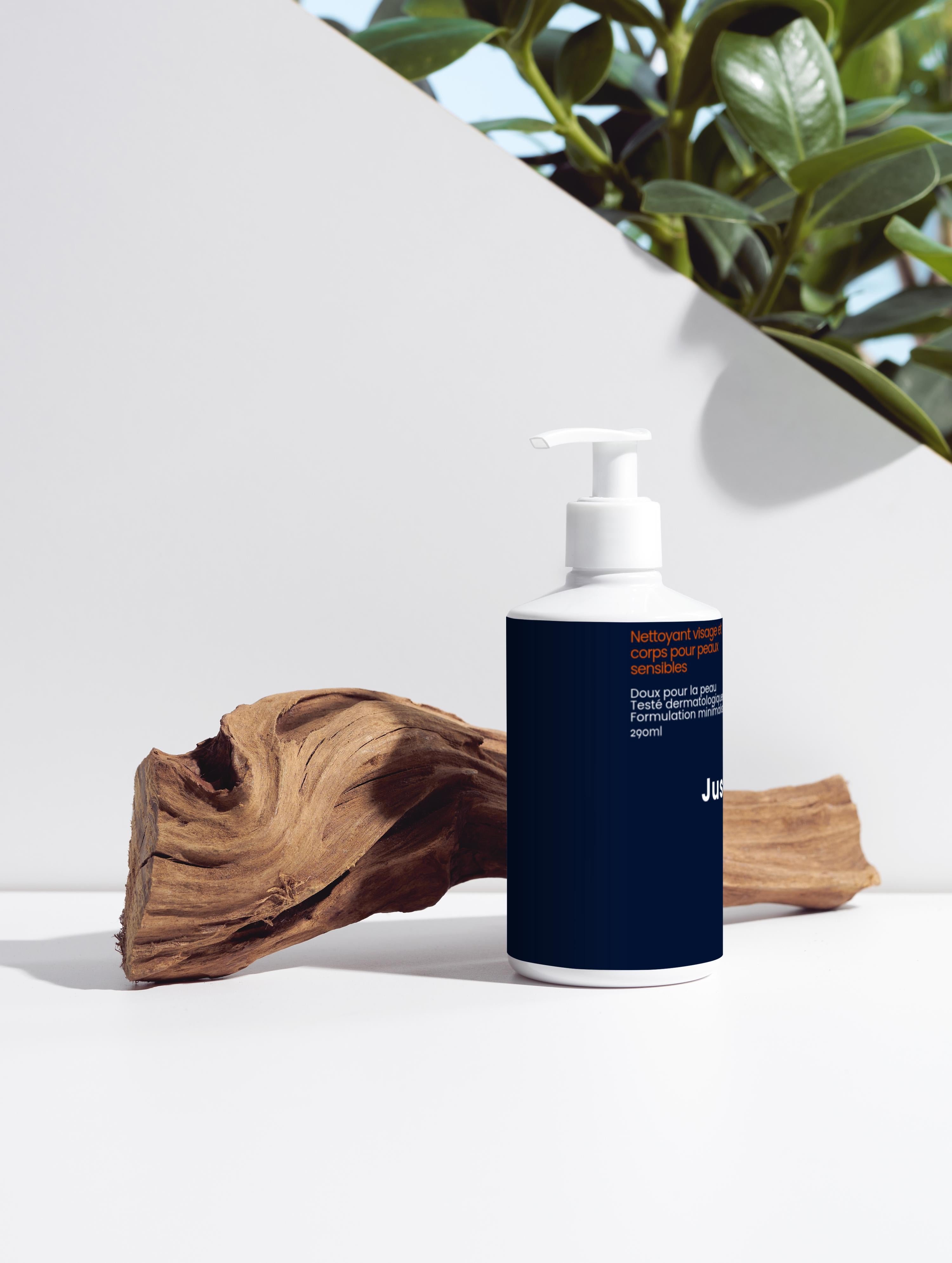 Nettoyant Visage & Corps pour Peaux Sensibles - JUSTR