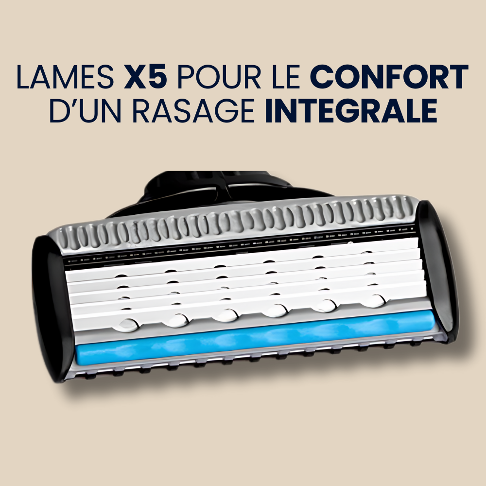 Rasoir JustR Blue Series – 5 lames pour un rasage de près impeccable.