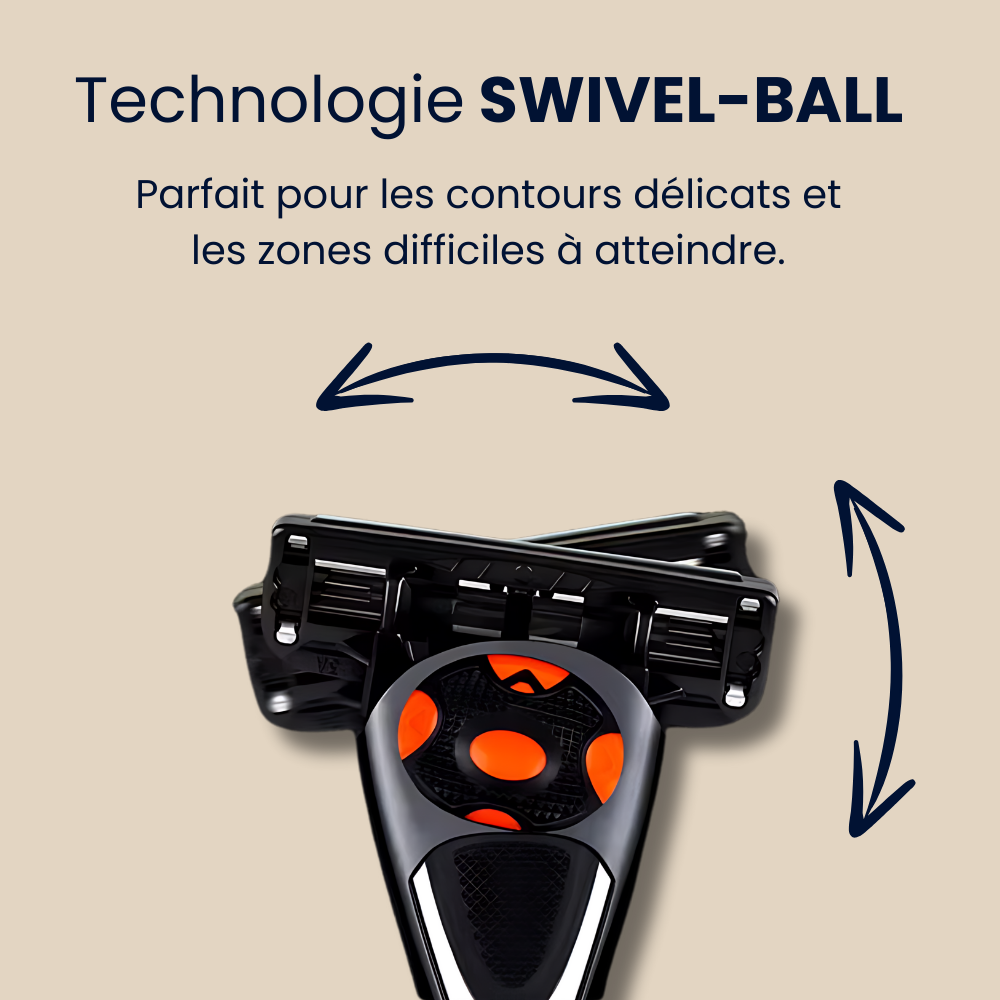 Technologie Swivel-Ball pour un rasage de près