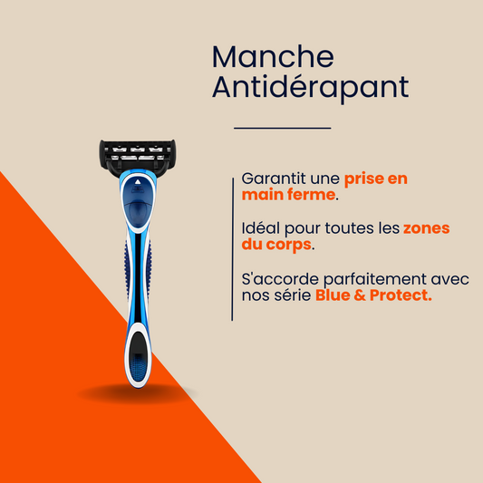 Description du Manche antidérapant JustR présentant ses avantages clients