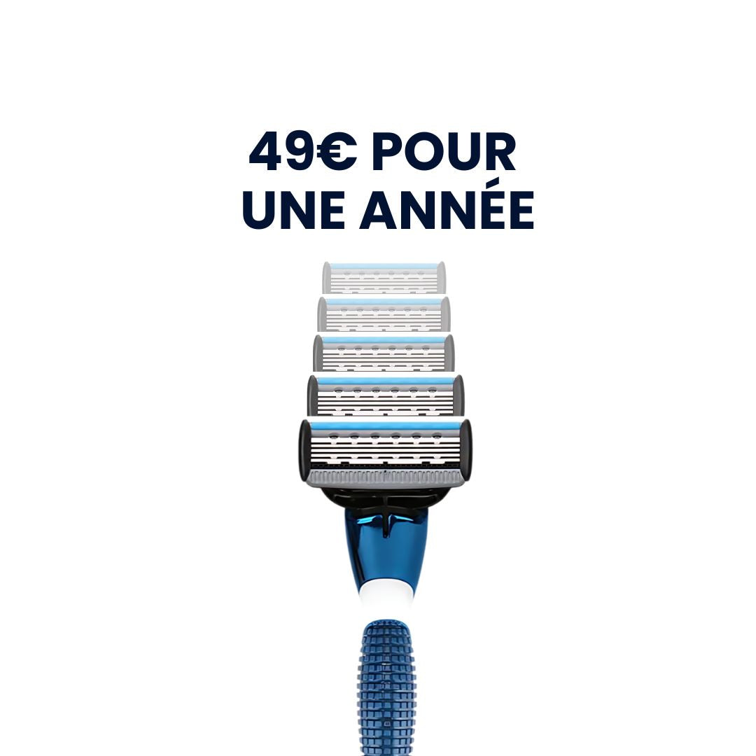 Pack de rasoirs à 49 € pour une année entière de rasage